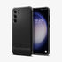 ACS05613 - Galaxy S23 Ultra Case Rugged Armor in matte black showing the back